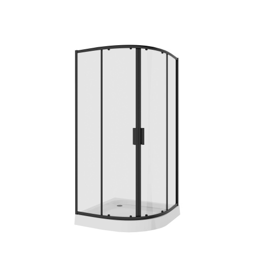 Душевой уголок Niagara Nova 68070811BLACK 100х100 стекло прозрачное профиль черный