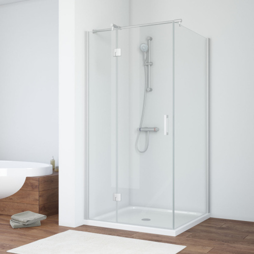 Душевой уголок Vegas-Glass AFP-Fis TUR+NOVO AFP-Fis NOVO 110 07 crystalvision L 110х110 стекло прозрачное профиль хром матовый