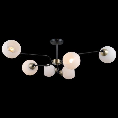 Люстра на штанге Illumico IL0249 IL0249-6CSQ-79 BK AB