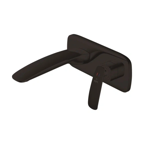 Смеситель для раковины Rose R1141H встраиваемый в стену черный