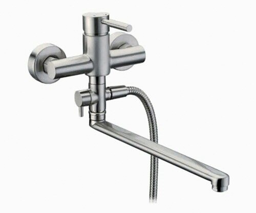 Смеситель для ванны WasserKRAFT Wern 4200 4202L настенный никель