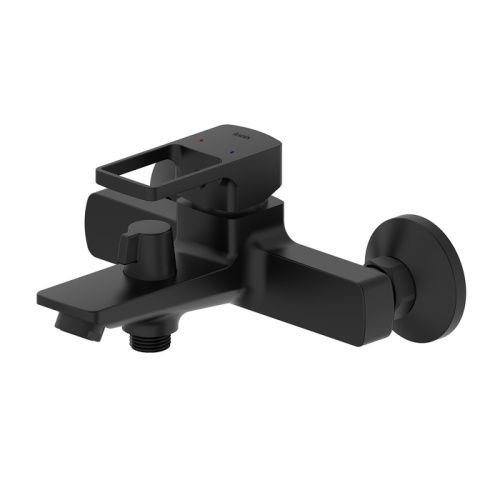 Смеситель для ванны и душа Iddis Bild BILBL00i02WA настенный черный