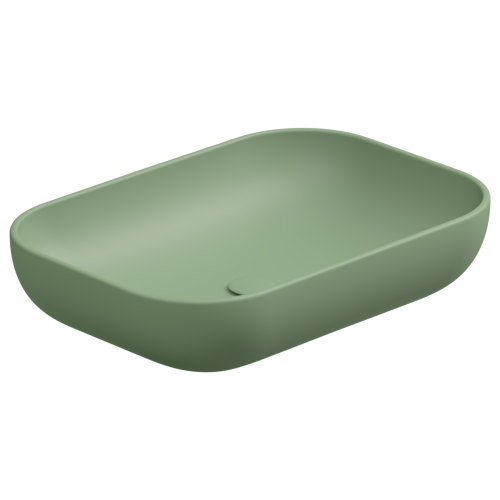 Раковина GSG Ceramic Design Easy 60см EALAVRE60031 накладная цвет зеленый