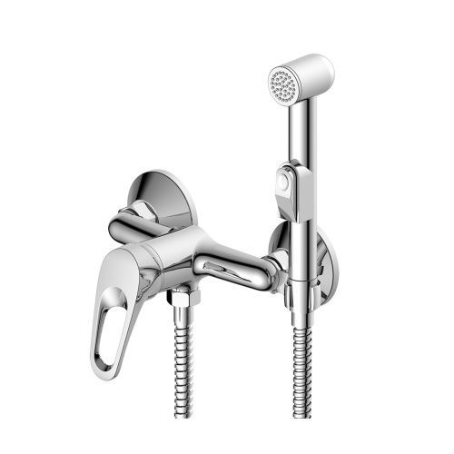 Смеситель для биде Decoroom DR21 DR21058 настенный хром