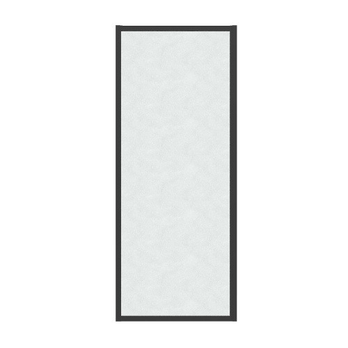 Боковая стенка Grossman Cosmo 200.K33.02.100.21.02 100x195 стекло шиншилла профиль черный матовый