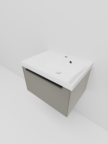 Тумба с раковиной La Fenice SIMPLA NFNC-01-SIM-C-60-3-60 61х36х47 подвесная цвет бежевый