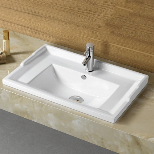 Раковина Melana 61 см F60-805 накладная цвет белый