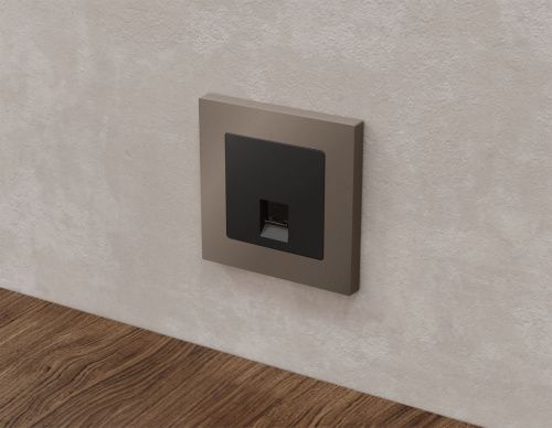 Комплект механизма компьютерной розетки RJ-45 экранированной с автоматической защитной шторкой Ambrella Volt MA MA812005