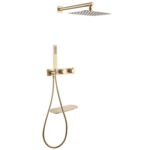 Душевая система ABBER AF8750G встраиваемая в стену с термостатом