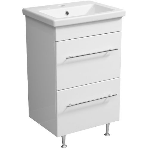 Тумба под раковину Stella Polar Ванесса SP-00000217 50х40 напольная цвет белый