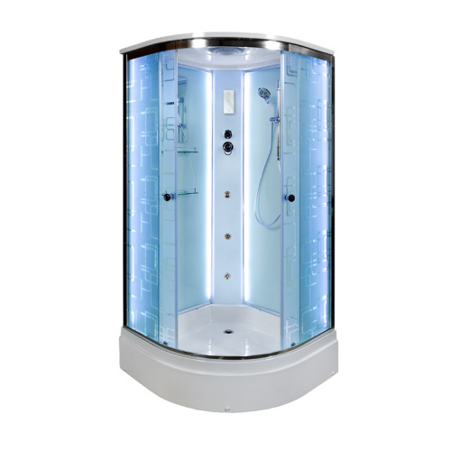 Душевая кабина AvaCan EM3011LED+GM 110х110 четверть круга