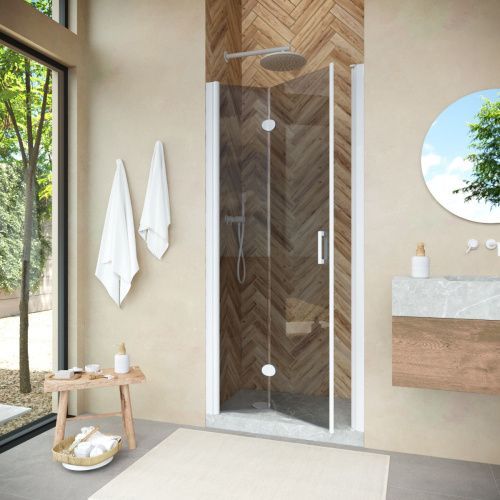 Душевая дверь Vegas-Glass GPS NOVO GPS NOVO 95 01 07 L 95х190 стекло тонированное профиль белый