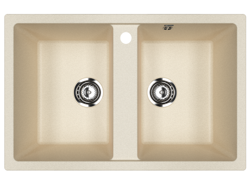 Кухонная мойка Ulgran Classic U-608-328 77х50 цвет бежевый
