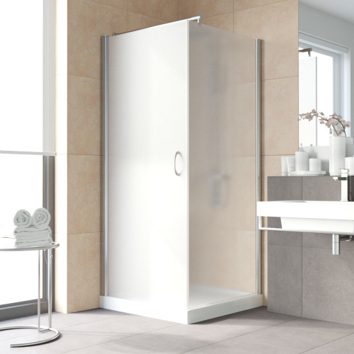 Душевой уголок Vegas-Glass EP-Fis LUX EP-Fis LUX 80*110 8 10 L 80х110 стекло матовое профиль хром глянцевый