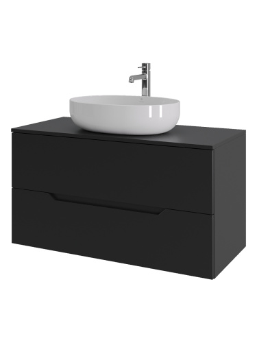 Тумба с раковиной Orange Line Li-100TubMDF+B05-520W 100,5х46х68