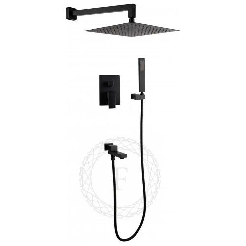 Душевая система Filarete FL1040BL встраиваемая в стену цвет черный