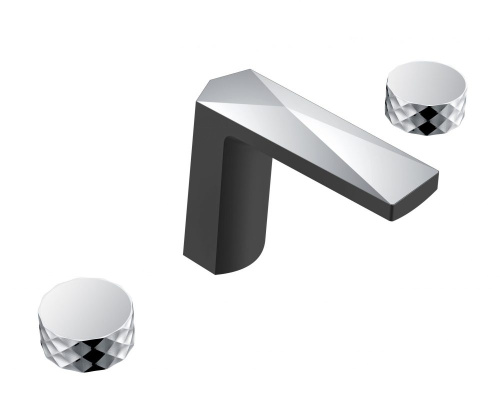 Смеситель Boheme Venturo 150-BCR-DIAMOND на столешницу черный