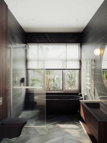 Душевая перегородка Maybah Glass MGD-1463-5у 99х195 стекло тонированное профиль хром матовый