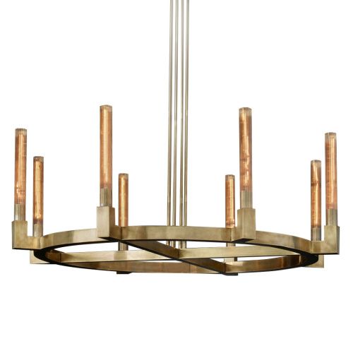 Люстра на штанге Delight Collection Cannele (Цаннеле) KM0550P-8 brass