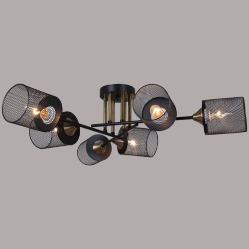 Люстра потолочная Reluce 38460-0.3-06 BK+COPPER