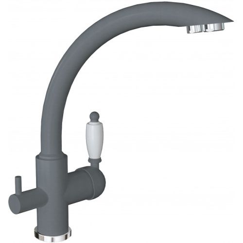 Смеситель для кухни Florentina Шале 333.25H.2113.307 на мойку серый