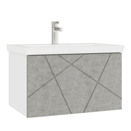 Тумба под раковину Vigo Geometry 033 бетон 57х44х40 подвесная