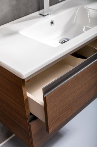 Тумба под раковину Armadi Art Capolda 849-100-D 97х45х48 подвесная цвет коричневый