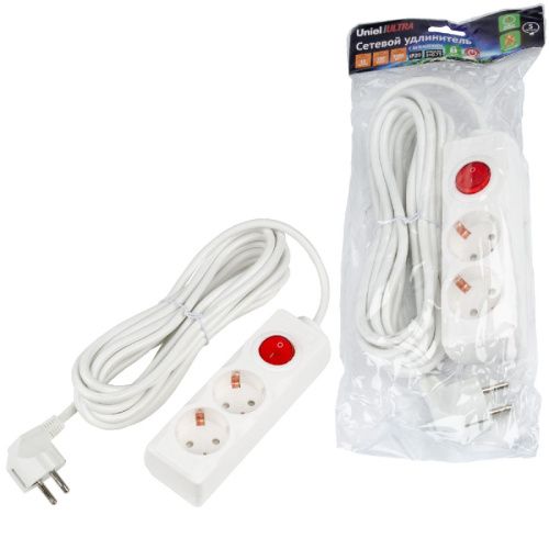 Удлинитель бытовой Uniel ULTRA (УЛТРА) S-GCU2-5B WHITE