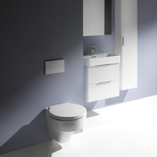 Чаша унитаза подвесная Laufen VAL 8.2028.1.400.000.1 цвет белый без сиденья безободковая душевой смыв