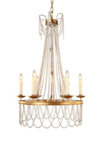 Люстра подвесная Milosh Tendence Dika (Дика) 0889CL-6GD