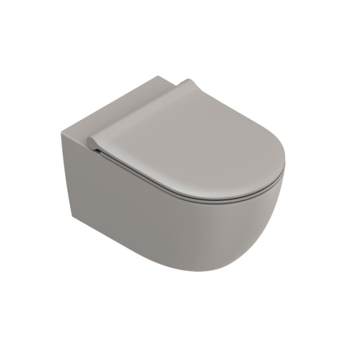 Чаша унитаза подвесная Catalano Sfera 511550032 цвет светло-серый матовый без сиденья безободковая смыв торнадо