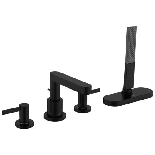 Смеситель Hansgrohe Finoris 76444670 на борт ванны черный