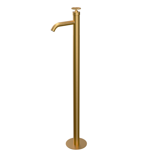 Смеситель для раковины Remer Chrono CH18BG напольный брашированное золото