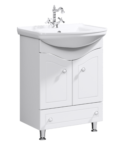 Тумба под раковину Aqwella Y FR0106 62х33х82 напольная цвет белый