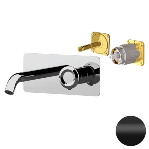 Смеситель для раковины Remer Element ET15KBNO встраиваемый в стену черный