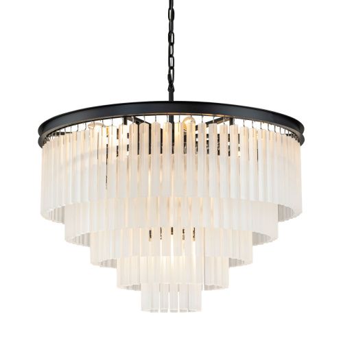 Люстра подвесная Delight Collection 1920s Odeon (1920с Одеон) KR0387P-10A black/frost