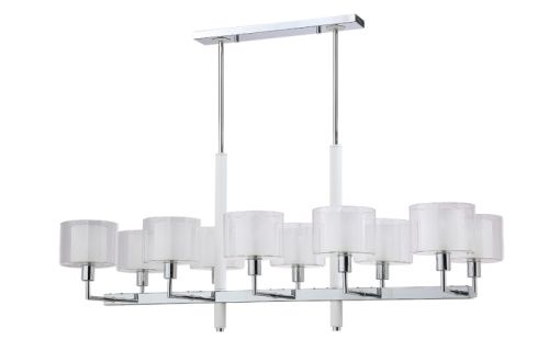 Люстра на штанге Crystal Lux Maestro (Маестро) MAESTRO SP-PL10 L1100 CHROME