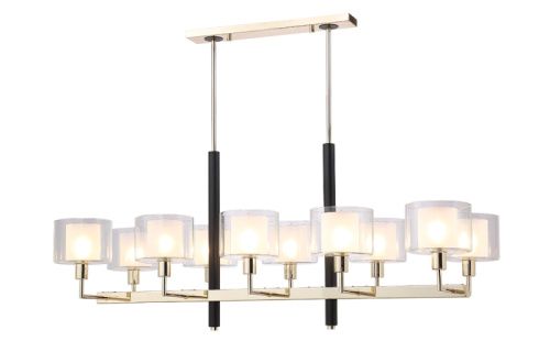 Люстра на штанге Crystal Lux Maestro (Маестро) MAESTRO SP-PL10 L1100 GOLD