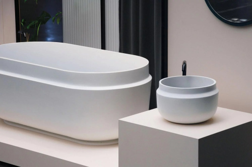 Ванна из искусственного камня Kolpa-San BOUL 591560 165х85 отдельностоящая овальная с ножками