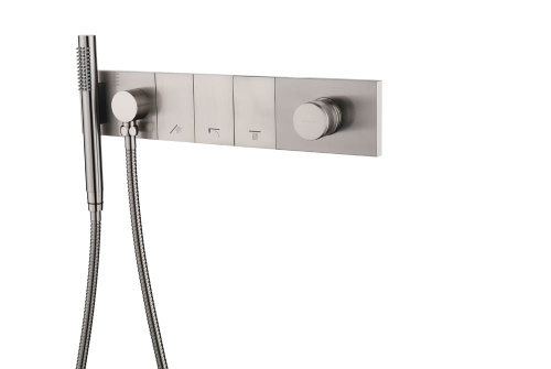 Смеситель для душа Boheme Zodiac 132-SYS-NB встраиваемый никель брашированный