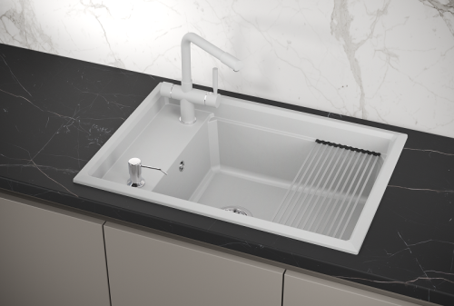 Кухонная мойка Granula Kitchen Space 7305, АРКТИК 73x51 цвет арктик