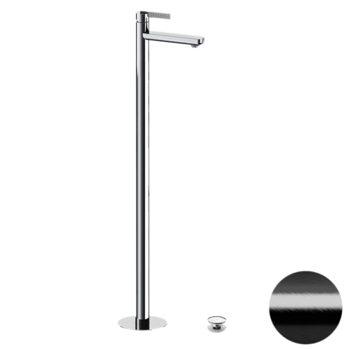 Смеситель для раковины Daniel Club ANC688FZ напольный черный брашированный хром