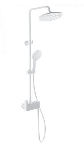 Душевая стойка Wonzon & Woghand Muse WW-B3110-MW настенная цвет белый