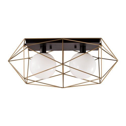 Светильник потолочный Delight Collection MX8525-2A gold/black