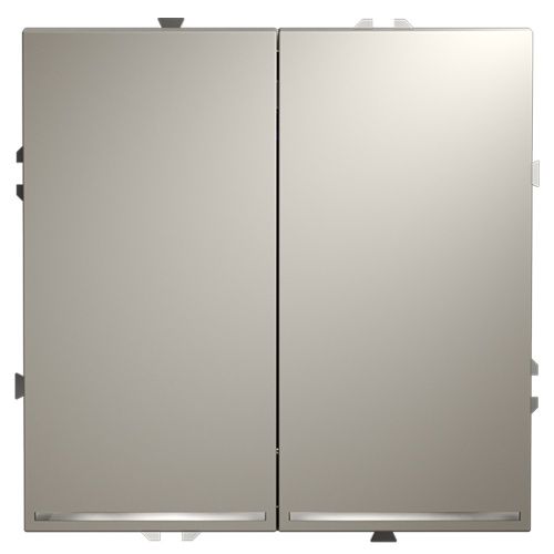 Проходной переключатель двухклавишный с подсветкой VOLTUM S70 VLS020403