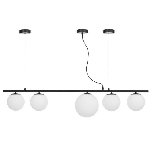 Светильник подвесной Lumina Deco Baristica (Баристица) LDP 6012-5 BK+WT