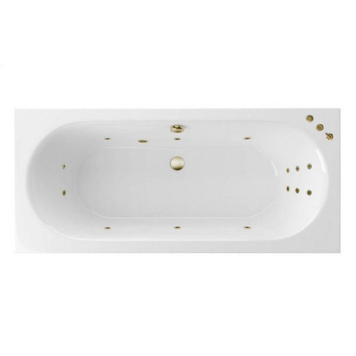 Ванна акриловая гидромассажная Excellent OCEANA WAEX.OCE17S.SMART.BR 170х75 пристенная прямоугольная с каркасом