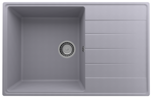 Кухонная мойка Ulgran Quartz Prima 780-05 78х50 цвет серый поверхность матовая