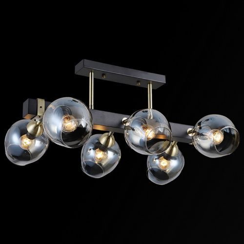 Люстра на штанге Illumico IL9736 IL9736-6CSQ-79 BK AB