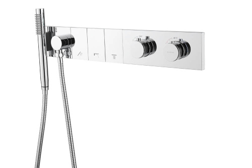 Смеситель для душа Boheme Zodiac Termo 133-SYS-CR встраиваемый хром с термостатом
